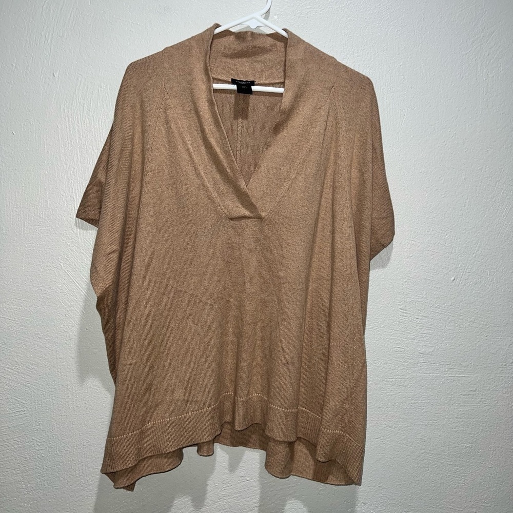 Ann Taylor Brown Tan Short Sleeve Sweater